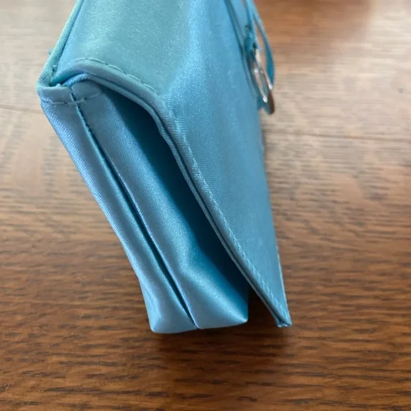 Bvlgari Bulgari satin clutch light blue - Picture 4 of 11